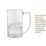 Brinde Caneca De Vidro Para Chopp / Cerveja - 340 Ml