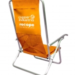 Brinde Cadeira de praia em alumínio 5 posições