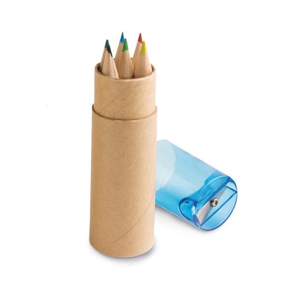 Kit lápis de cor com apontador
