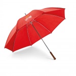 Brinde Guarda-chuva com Abertura Manual e Cabo de Madeira
